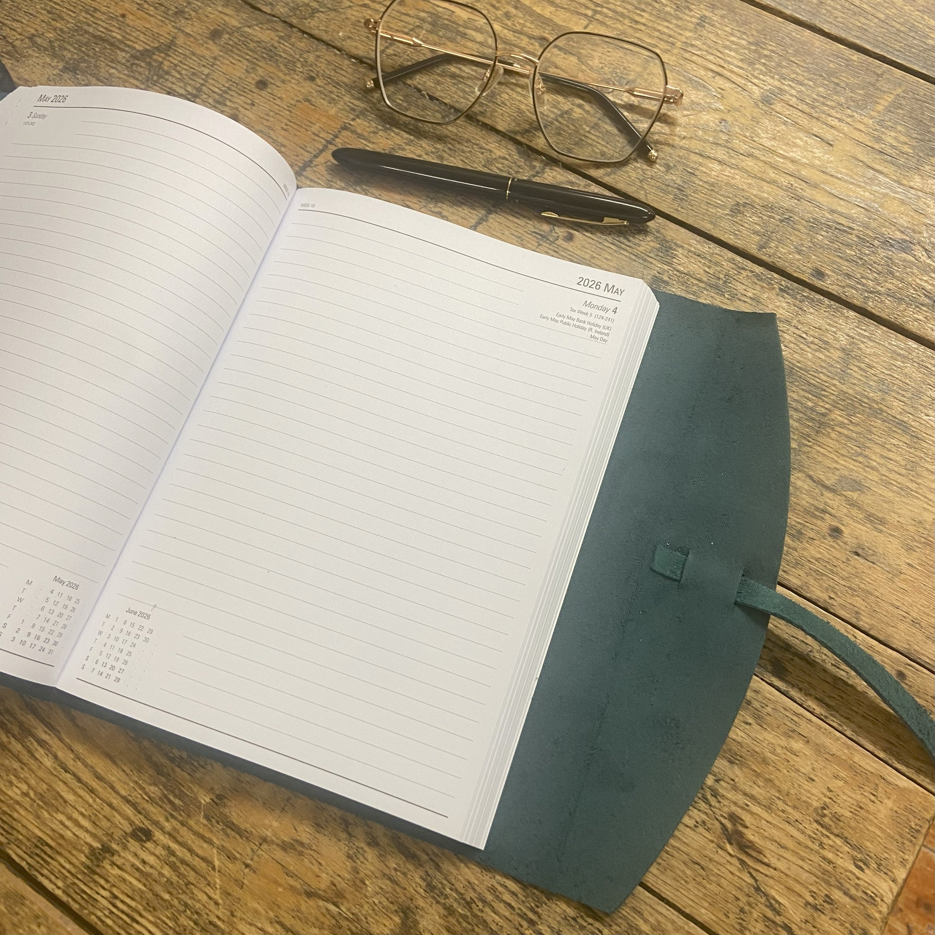 2026 Leather Wrap Diary