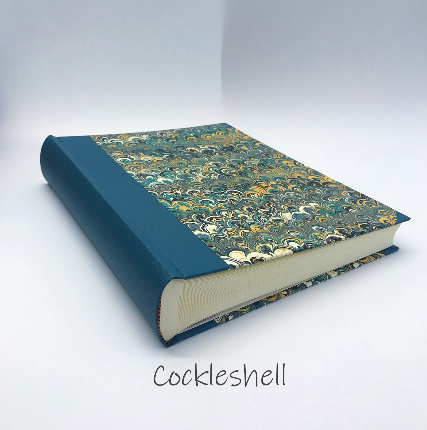 Cockleshell Handmade Marbled Photo Album Hubert Bookbinding Cork City Ireland
