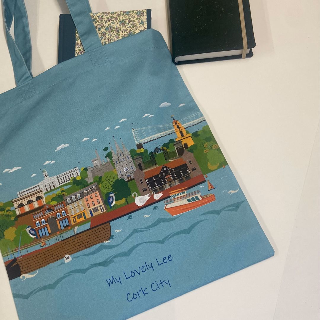 Cork City Tote Bag, Handmade Stationery, Bookbindery