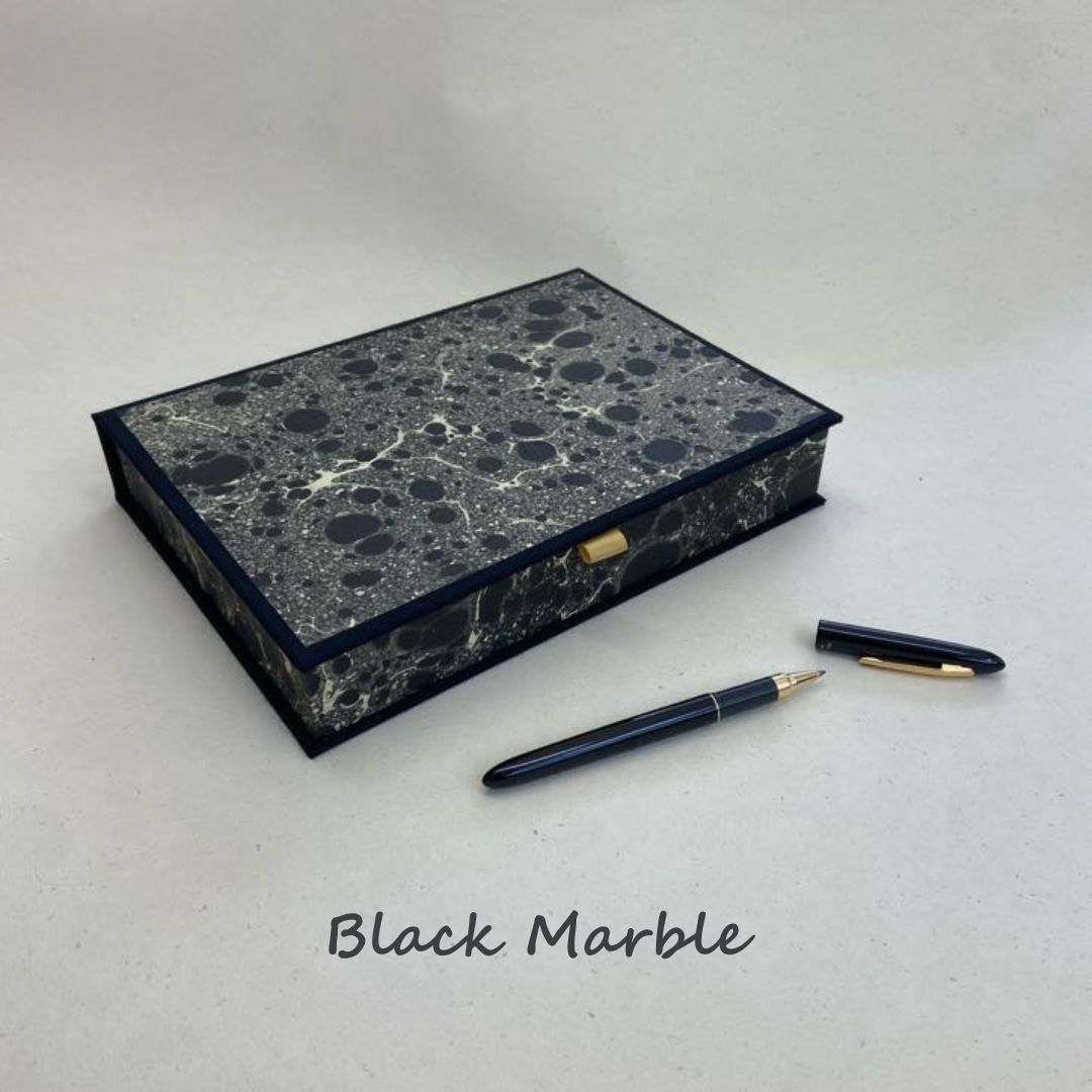 Writing set, Handmade, Irish, Marbled Paper