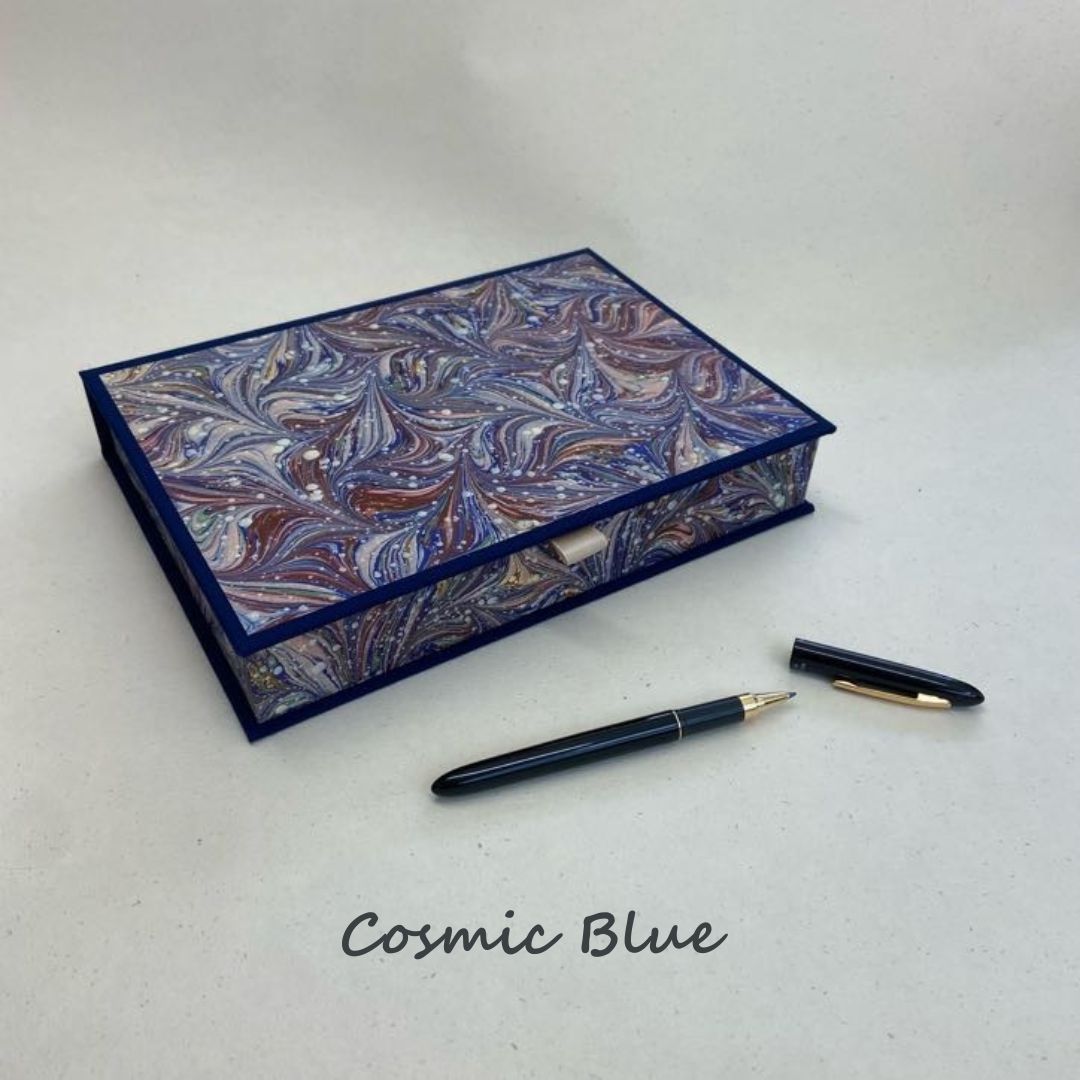 Writing set, Handmade, Irish, Marbled Paper