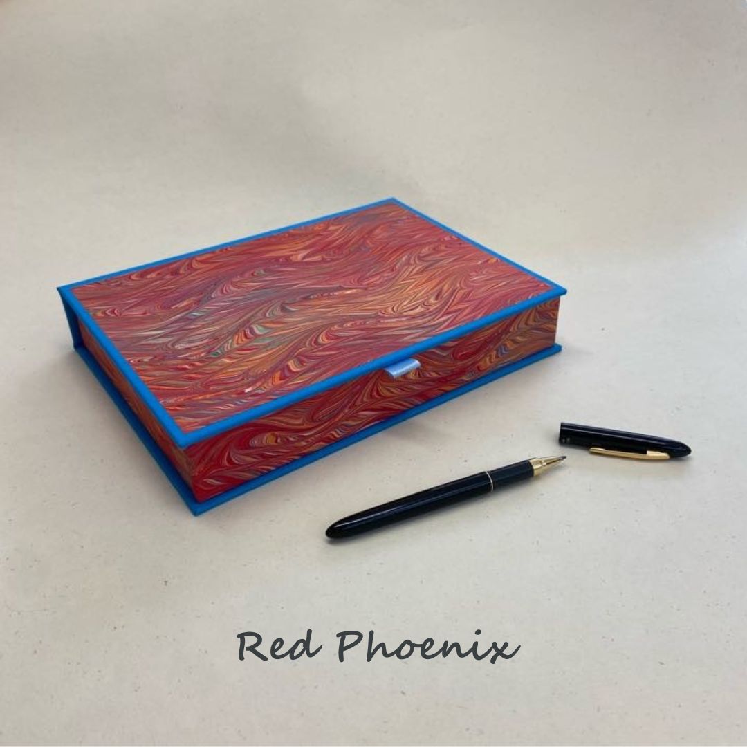Writing set, Handmade, Irish, Marbled Paper