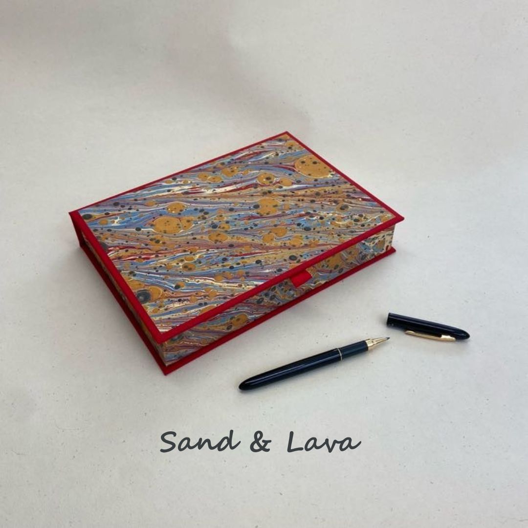 Writing set, Handmade, Irish, Marbled Paper