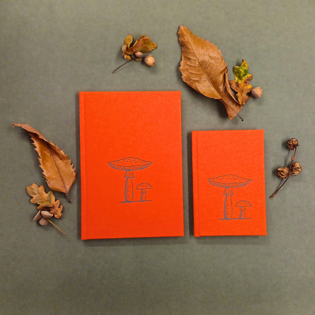 Handmade Forest Mushroom Notebooks