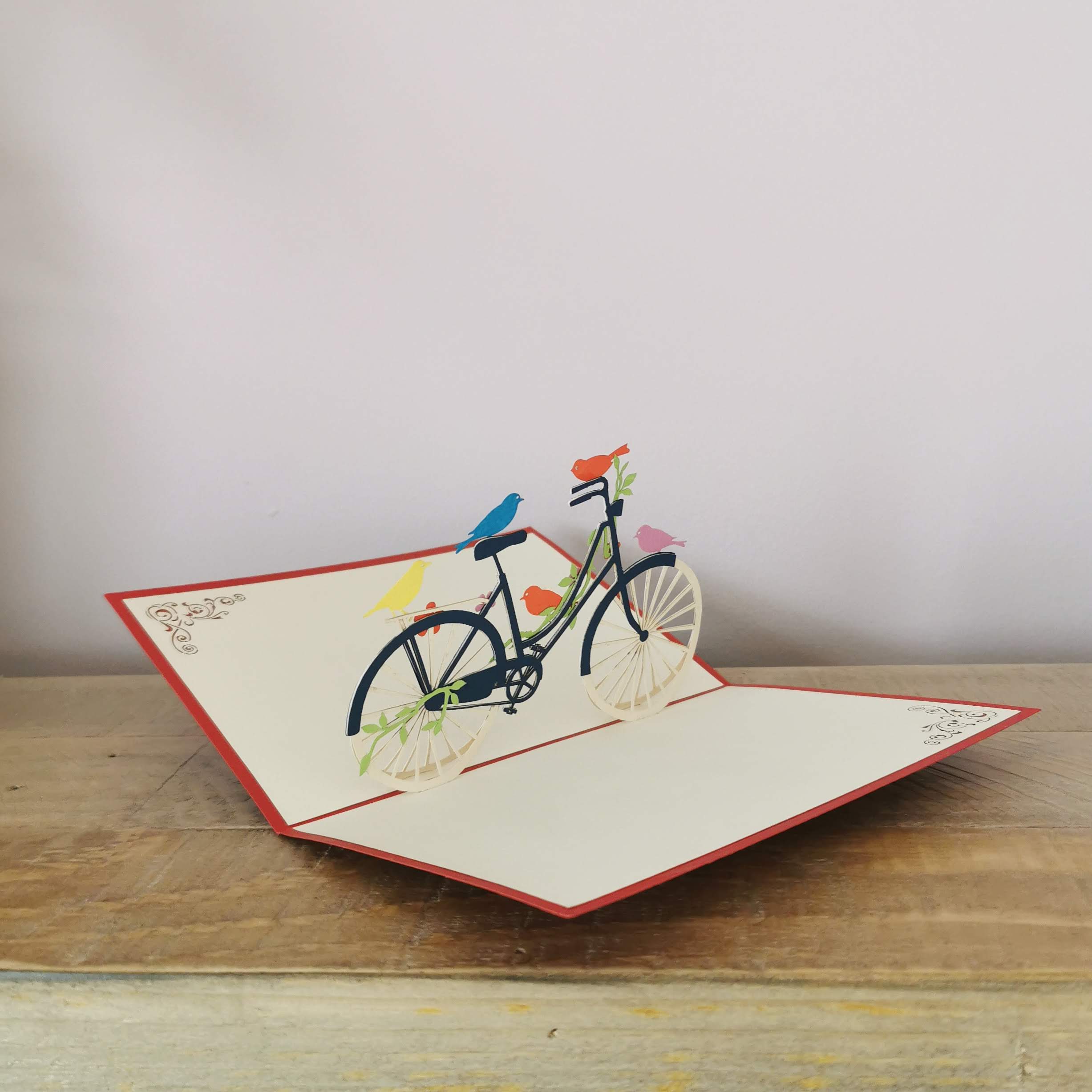 Pop up Bike Card, hubert bookbindery Cork outside