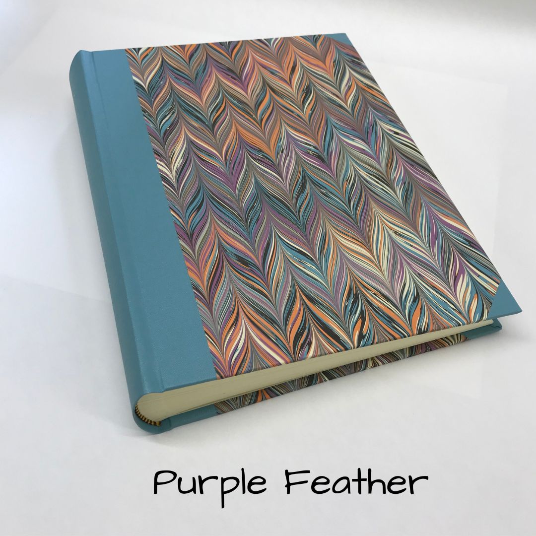 Purple Feather Handmade Photo Album Hubert Bookbindery Cork City Ireland