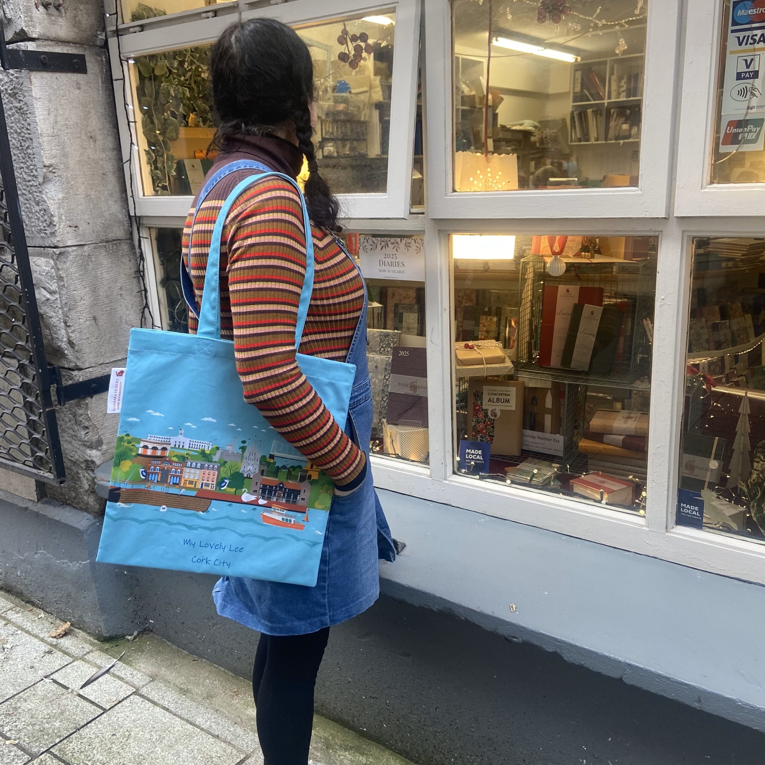 Cork City Tote Bag, handmade Stationery