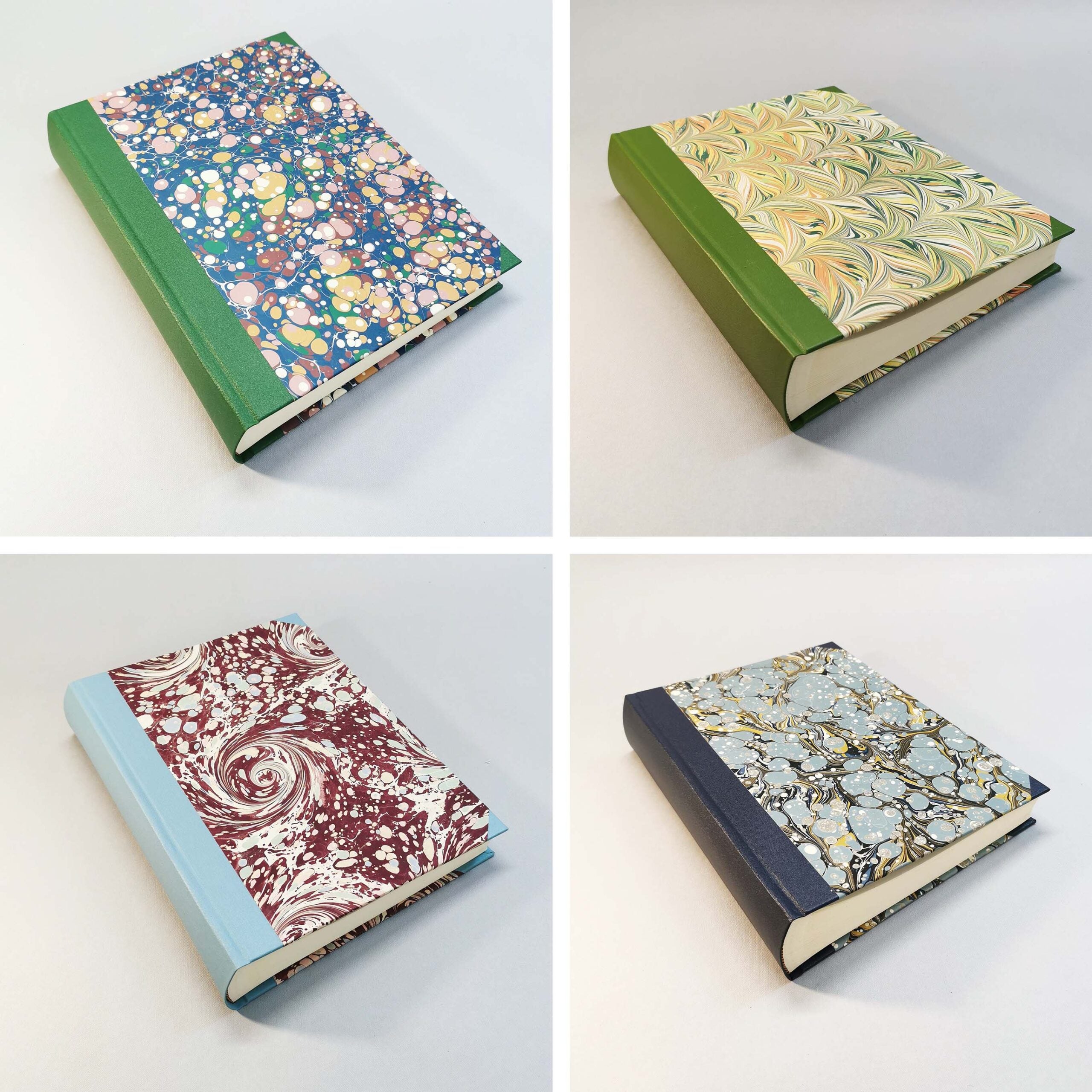 album, handmade album, marbled paper, hubert, irish, irish craft, irishmade,