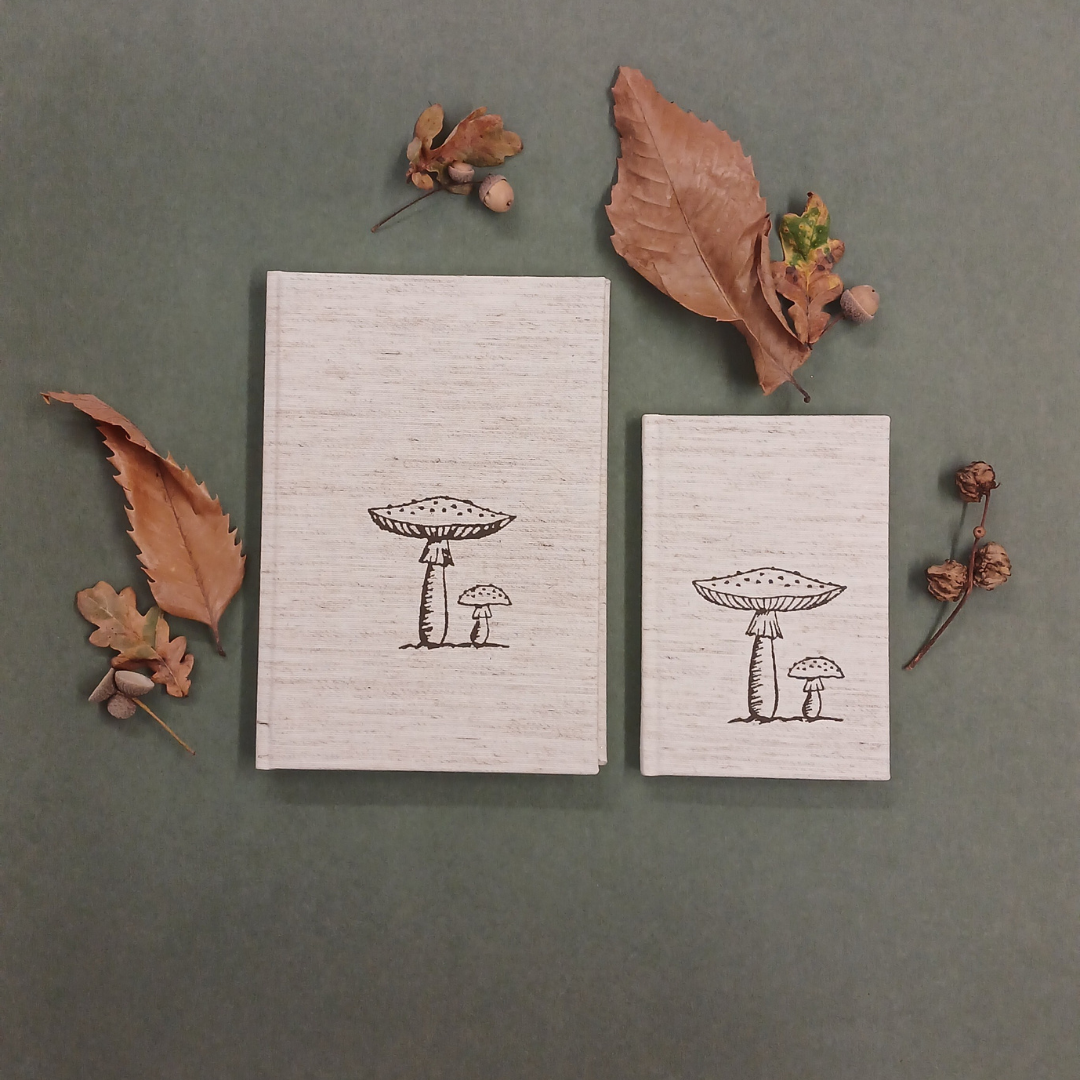 Handmade Forest Mushroom Notebooks