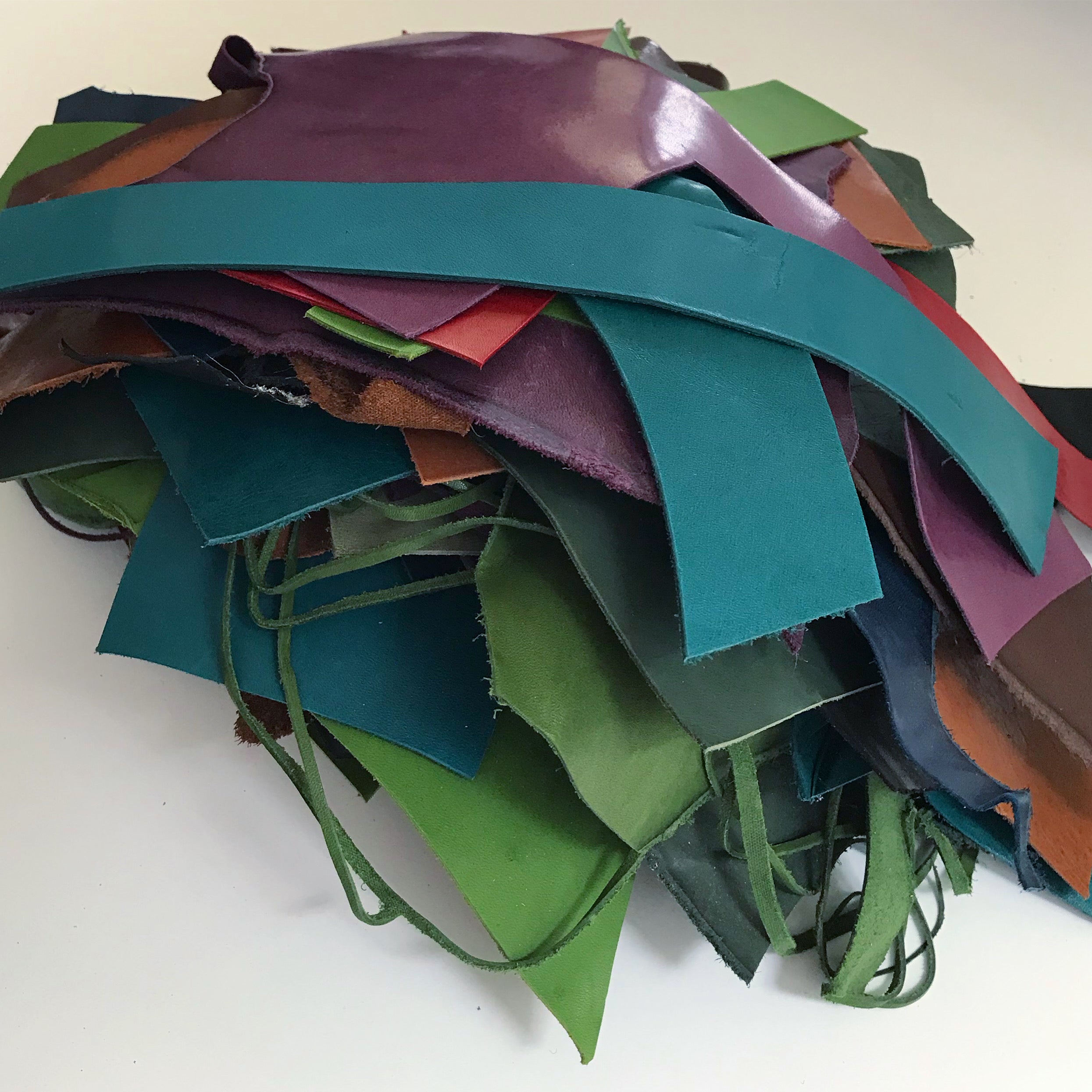 leather, high quality leather, off cuts, jewellery, leather off cuts for sale,