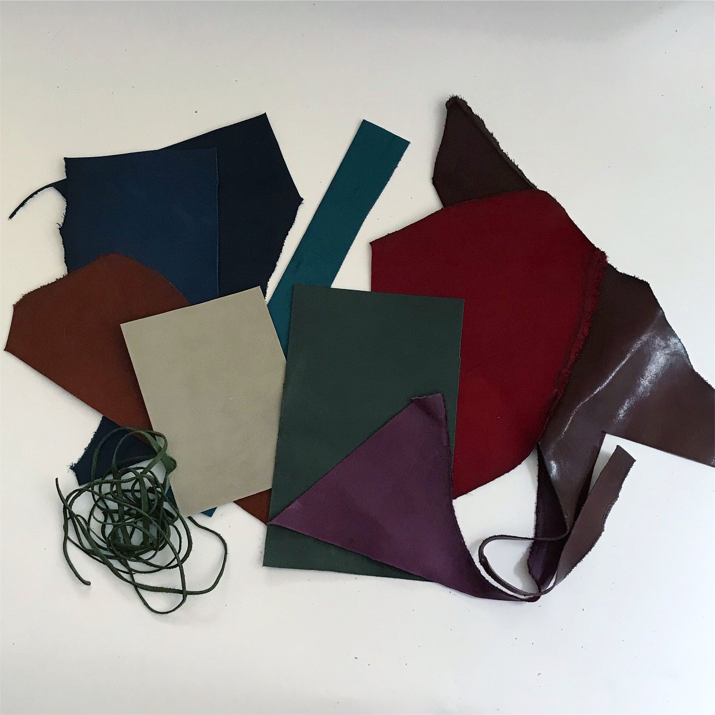 leather, high quality leather, off cuts, jewellery, leather off cuts for sale,